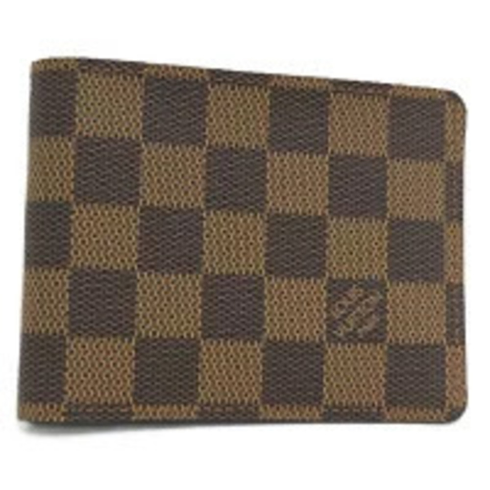 LOUIS VUITTON Bi fold Wallet Portefeuille Multiple Damier